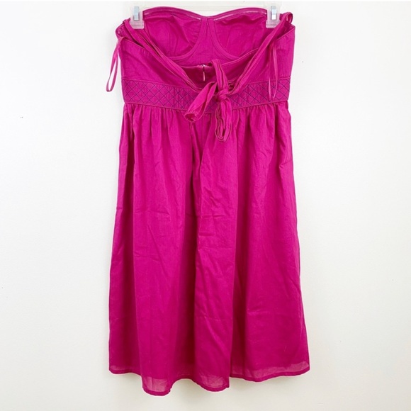 Moda International Fuchsia Bodice Halter Dress Size 4 - Picture 2 of 2